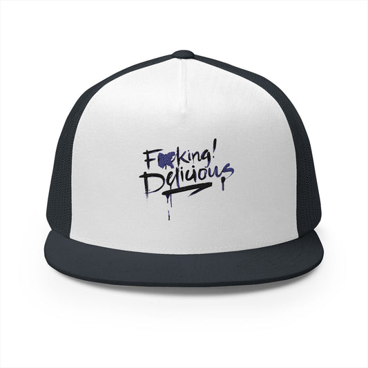 F*cking Delicious 5 Panel Embroidered Trucker Hat