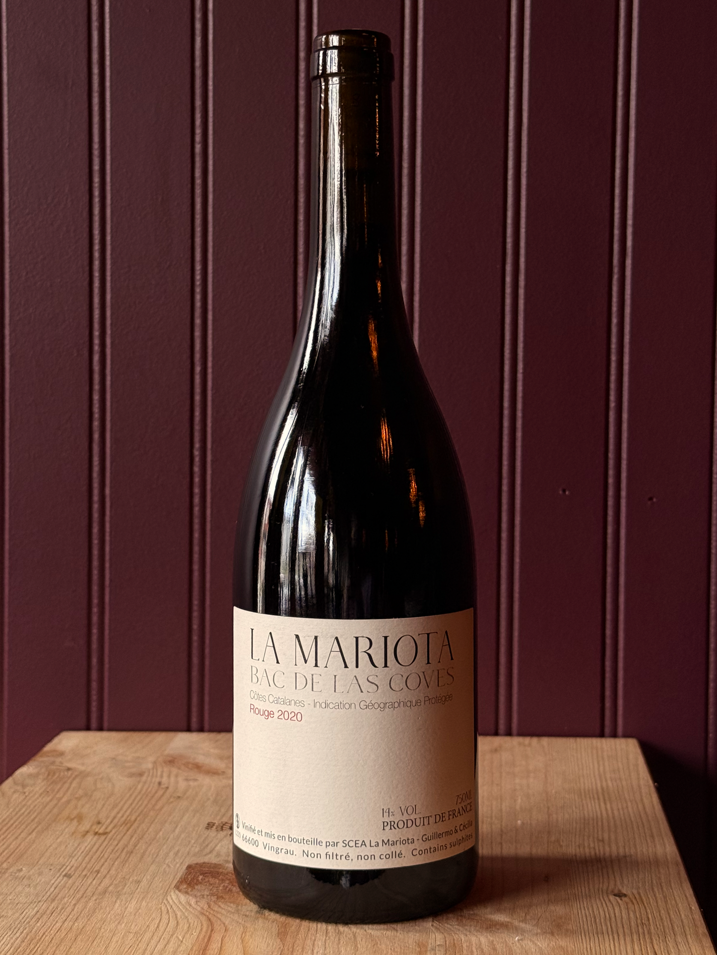 La Mariota ‘Bac de las Coves’ Rouge 2020